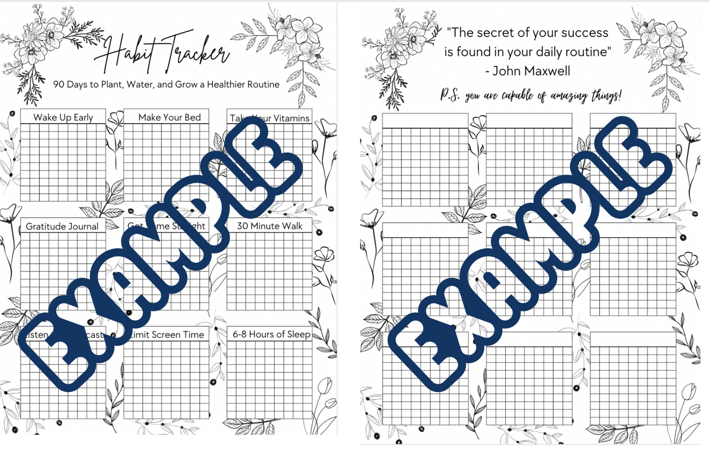 Daily Habit Tracker Template